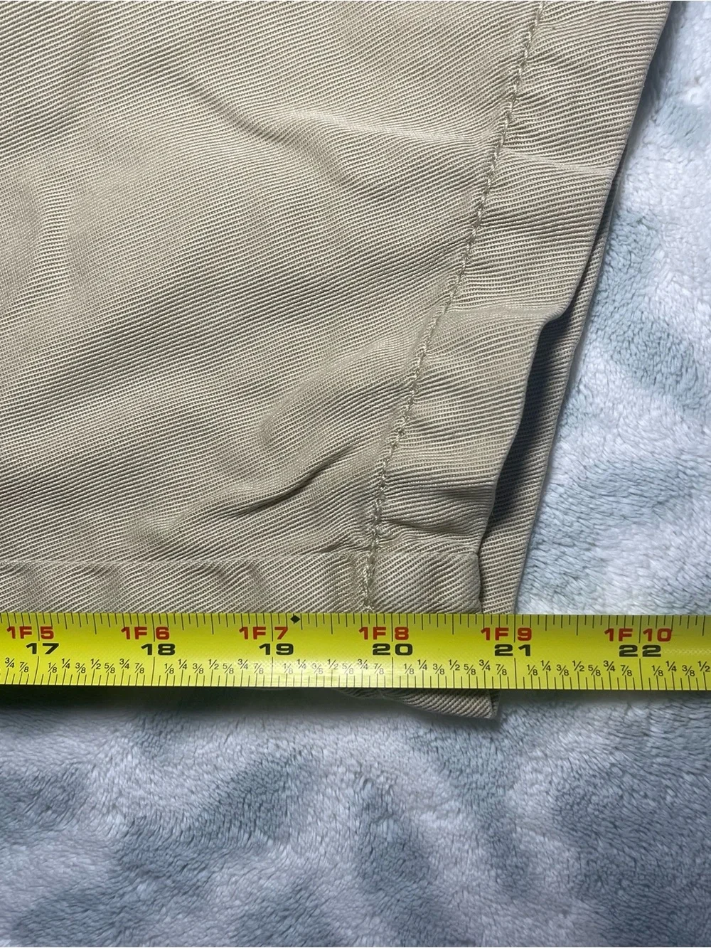 St. John’s Bay Women’s Petite Large PL Beige Tencel Utility Bermuda Shorts